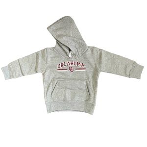 Little King Gray NCAA Oklahoma Infant Hoodie -12M - NWT